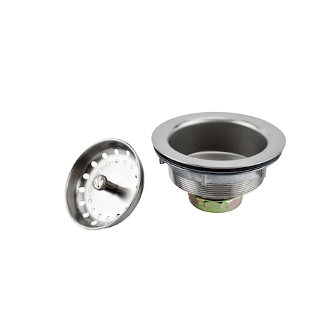 Keeney Mfg Sink Strainer with Fixed Post Basket, Stainless Steel K5435DSSS